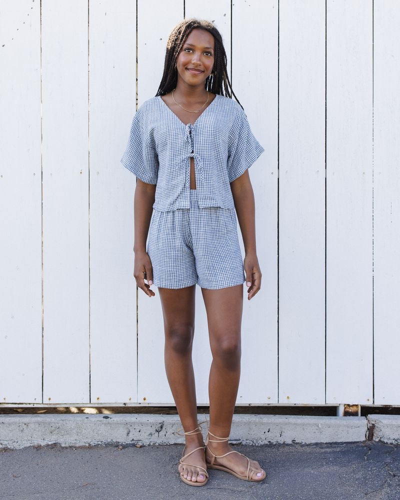 Teen Juniper Set || Marine Gingham