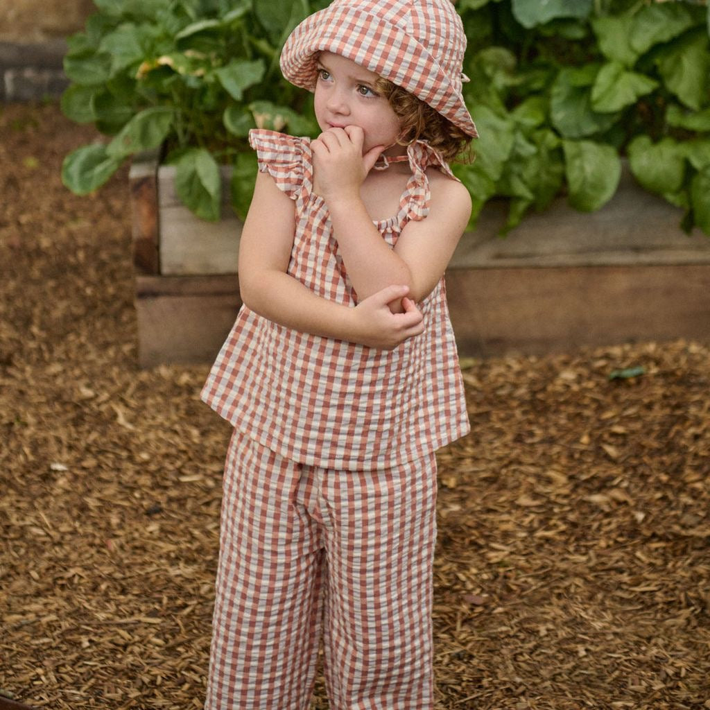 Petal Top || Dandelion Gingham
