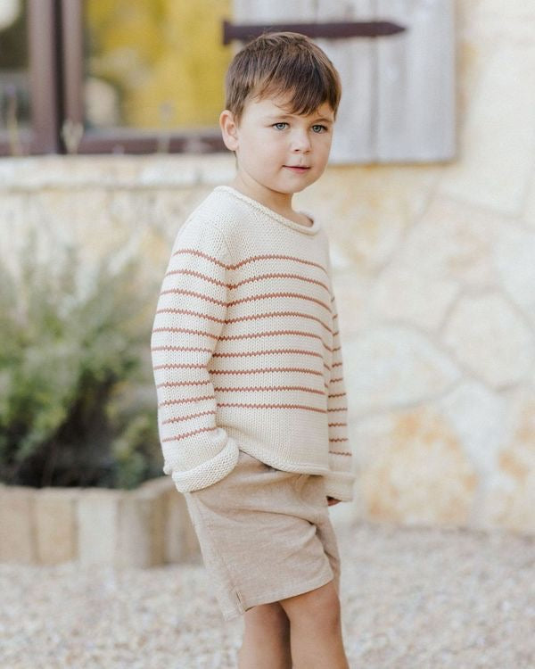 Jacques Sweater || Poppy Stripe