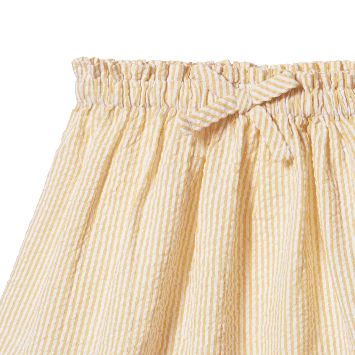 Orchard Skirt Seersucker || Golden Stripe