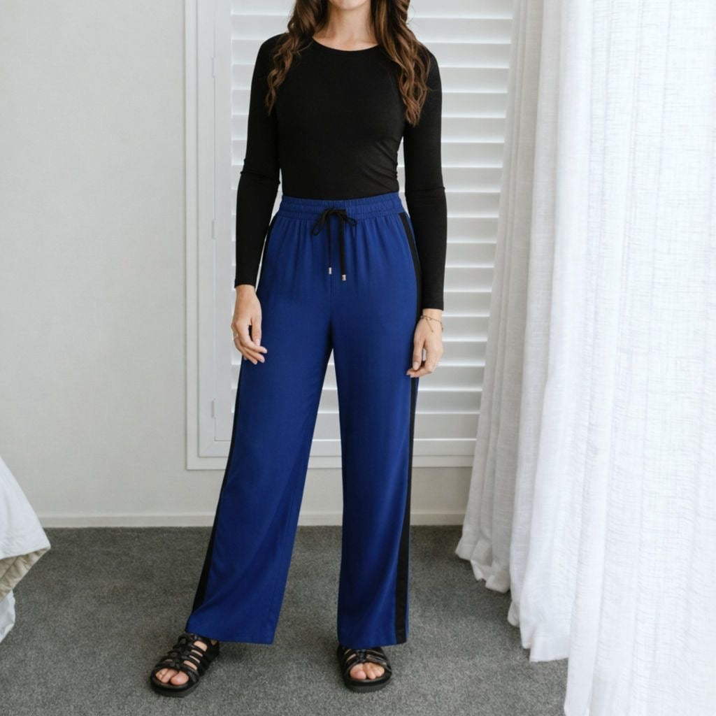 Indiana Women's Wide Leg Pant || Heritage Blue