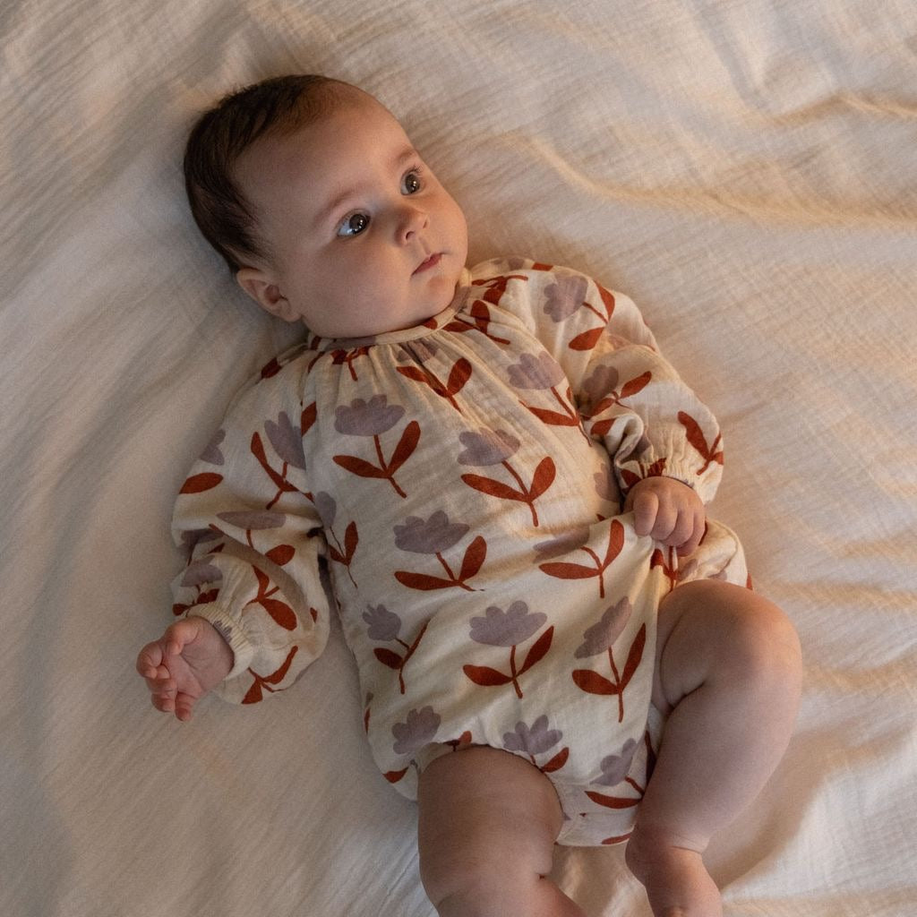 Meadow Bodysuit Muslin || Fleurette Print