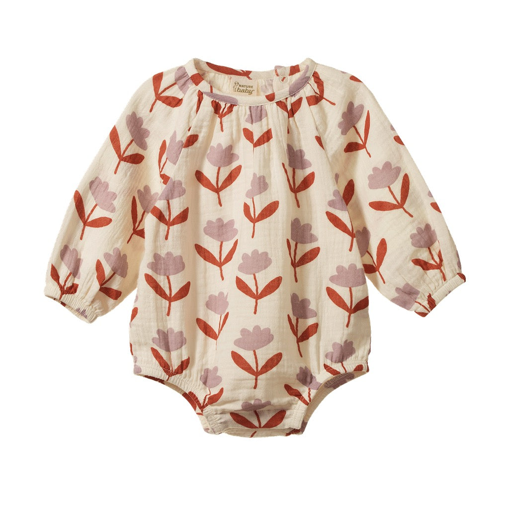 Meadow Bodysuit Muslin || Fleurette Print
