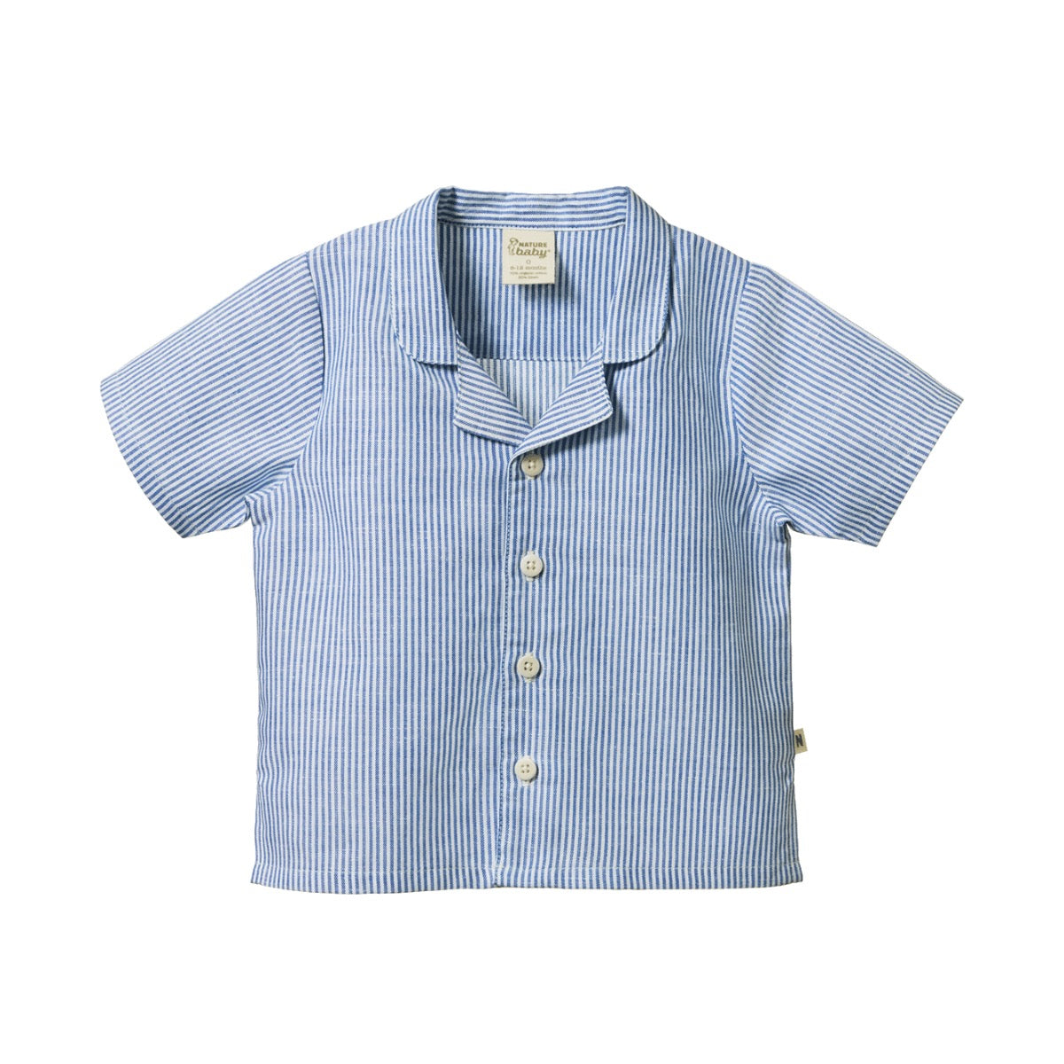 Guthrie Shirt Linen || Blue Stripe