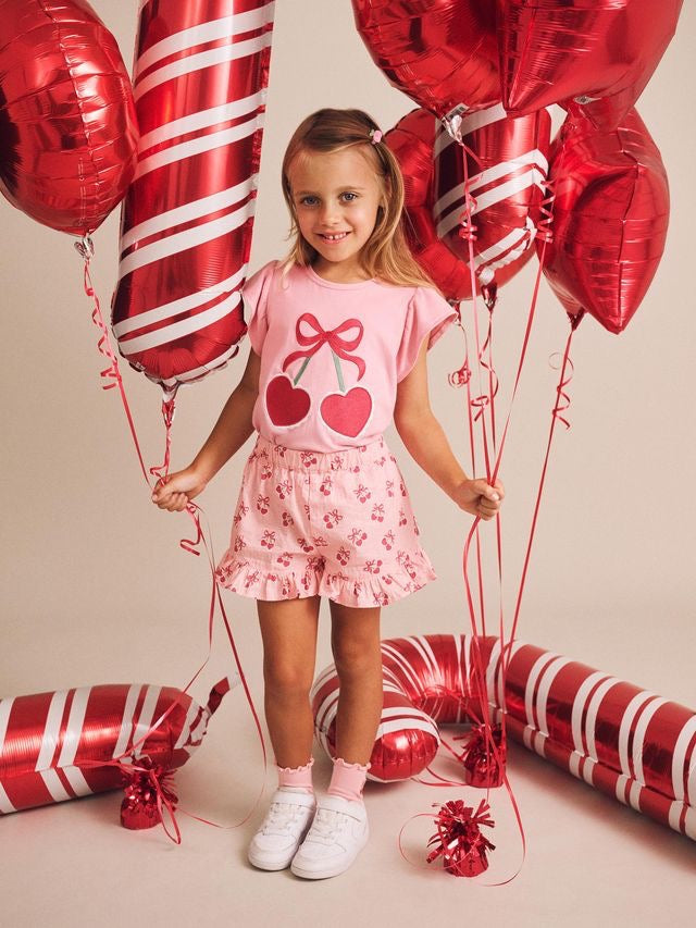 Cherry Pie Frilly Skort || Apricot