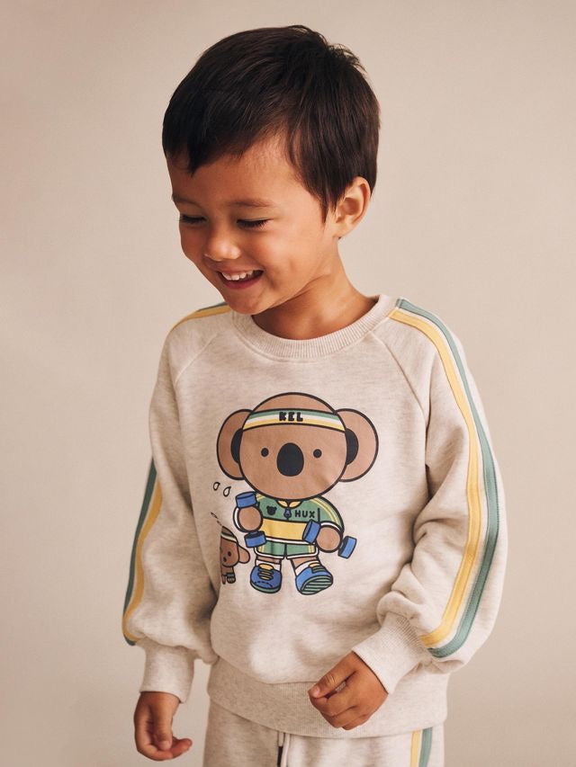 Kel Koala Sporty Sweatshirt || Almond Marle