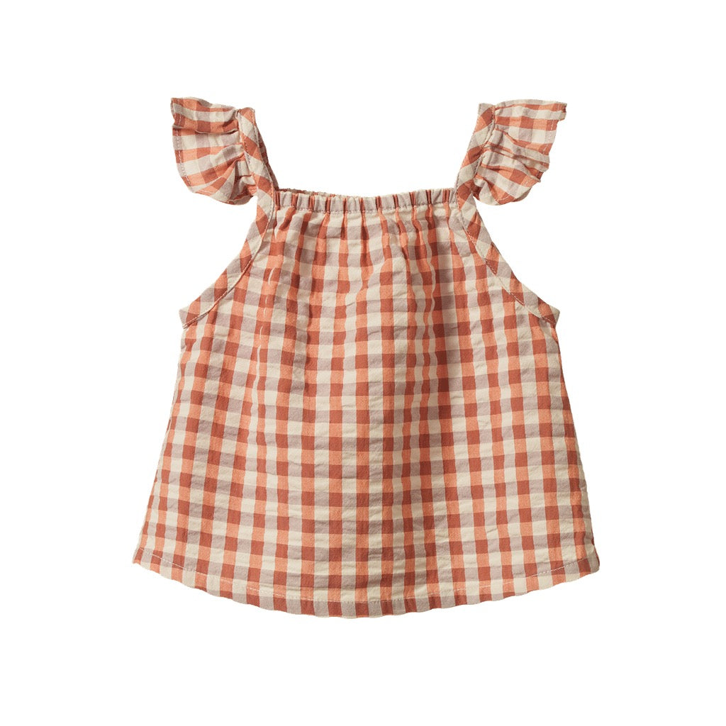 Petal Top || Dandelion Gingham