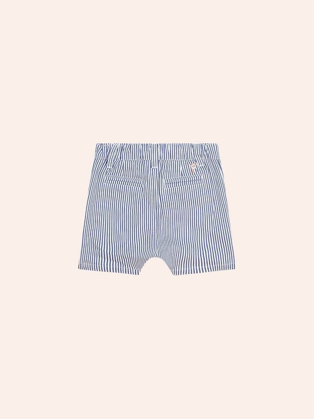 Classic Stripe Chino Shorts || Navy/Almond