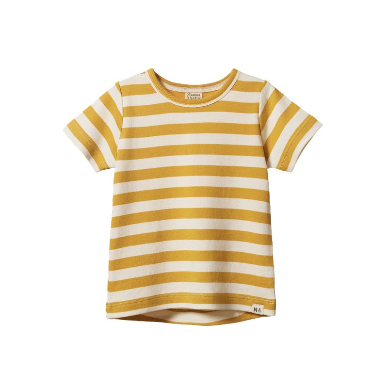 River Tee || Golden Sea Stripe