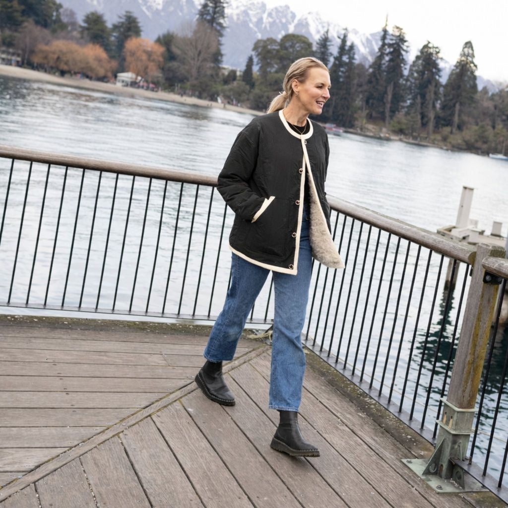 Juniper - Women's Reversible Jacket || Black/Cream