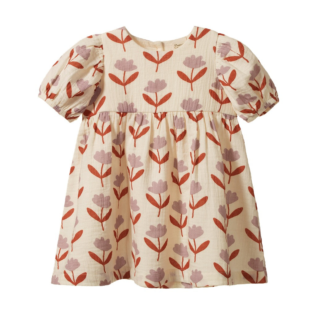 Albertine Dress Muslin || Fleurette Print