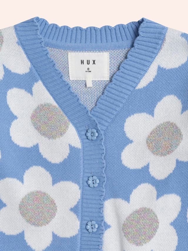 Daisy Scalloped Knit Cardi || Seaside