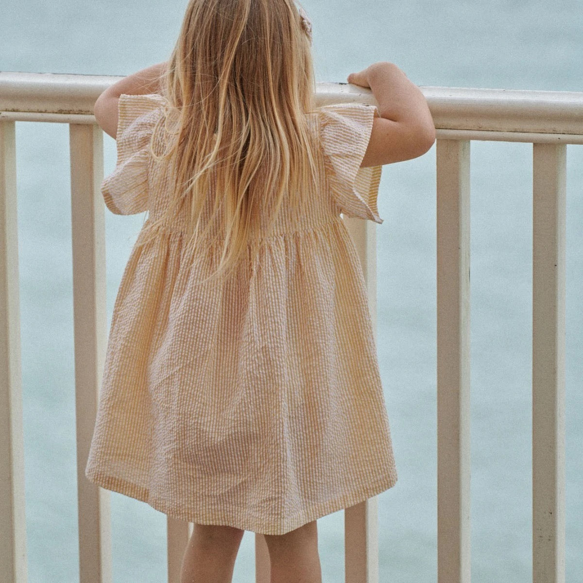 Bonnie Dress || Golden Stripe