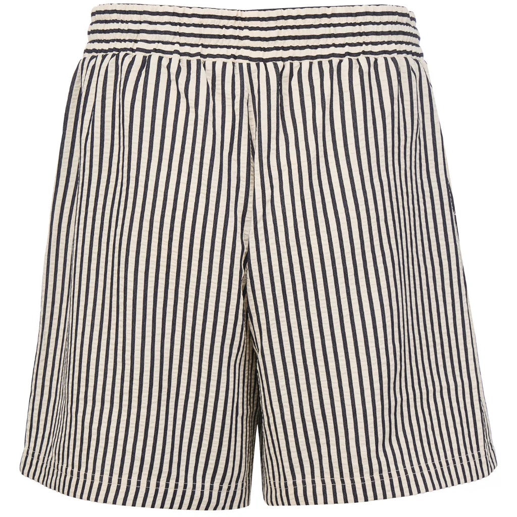 Hana - Womens Boxer Short || Navy/White Stripe