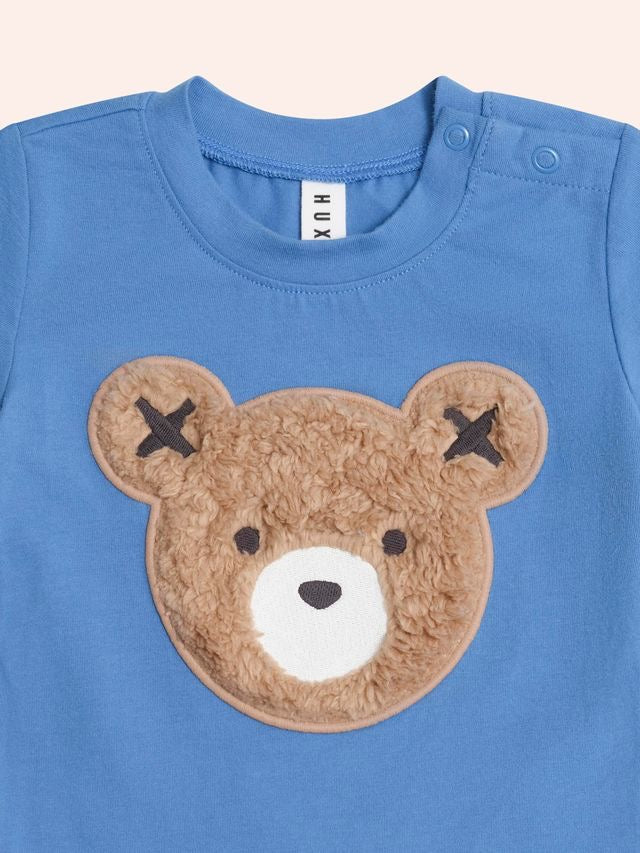 Furry Huxbear Tee || Marine Blue