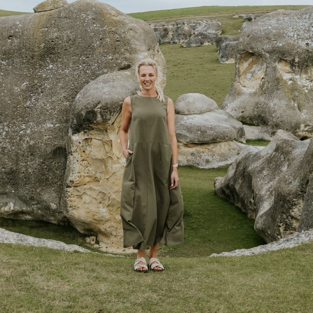Anna - Womens Drop Waist Dress || Bonsai