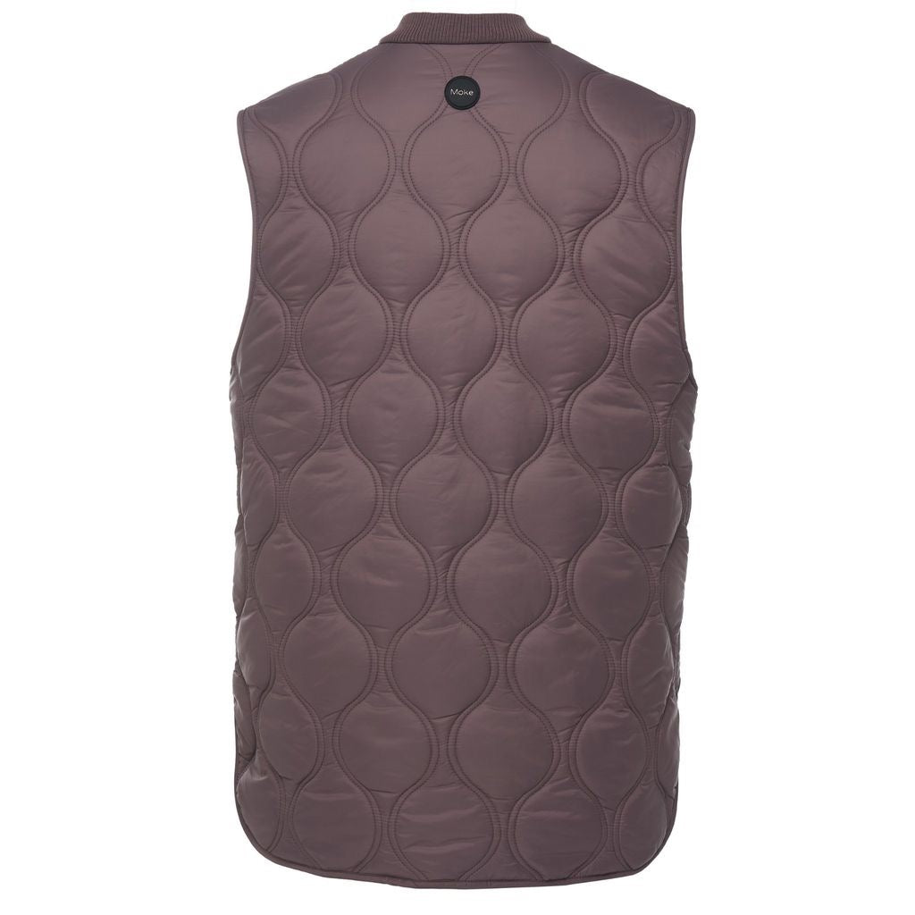 Neve - Women's Quilted Vest || Cocoa