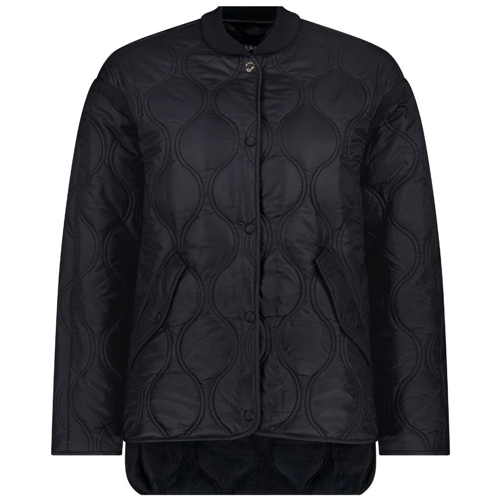 Talei Women&#39;s Quilt Bomber || Black