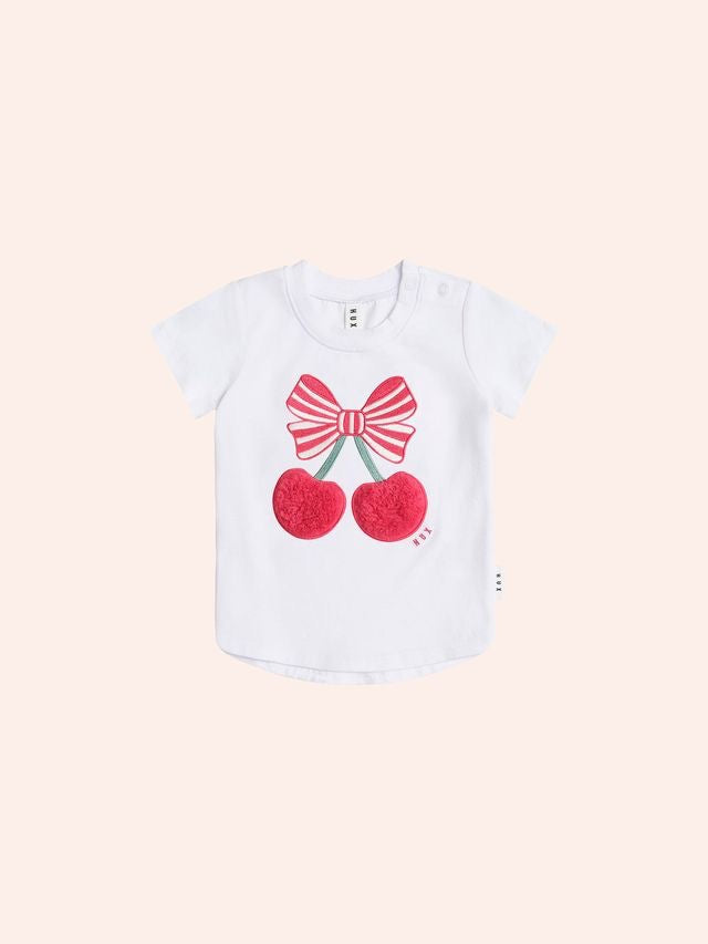 Cherry Pie Tee || White
