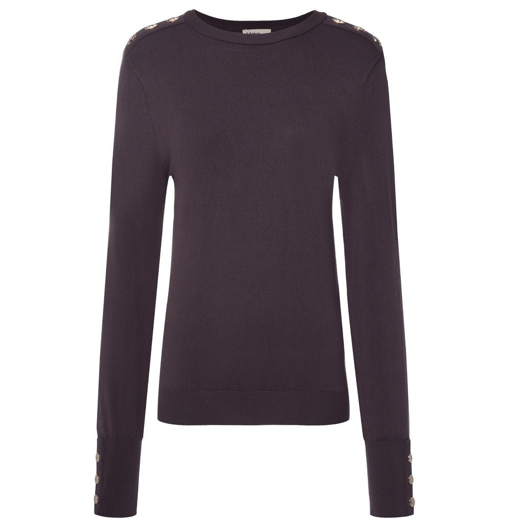 Nicki - Women's Knit Sweater || Cocoa Powder