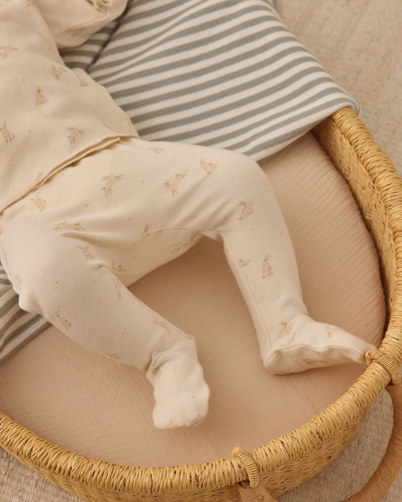 Wrap Top + Footed Pant Set || Bunnies