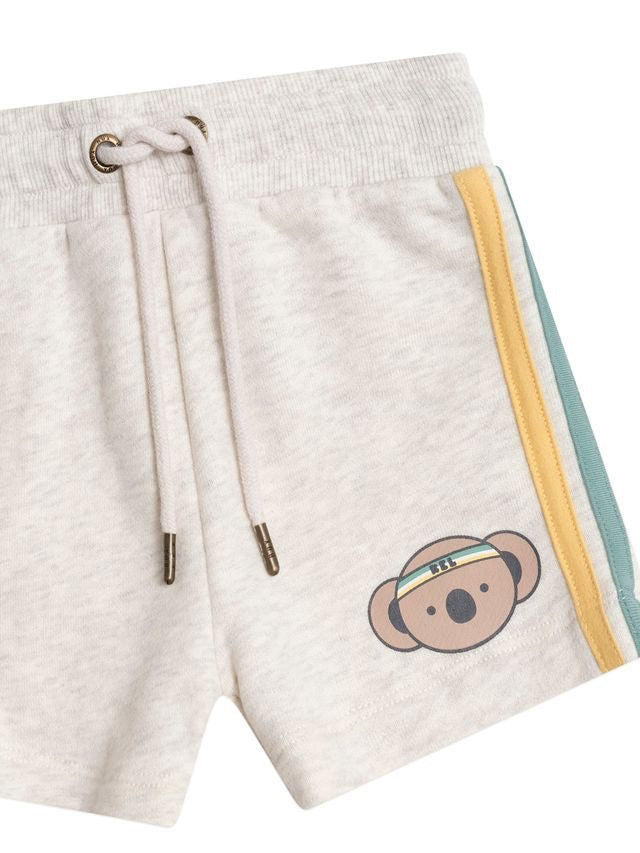 Kel Koala Sporty Shorts || Almond Marle