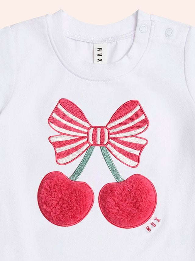 Cherry Pie Tee || White