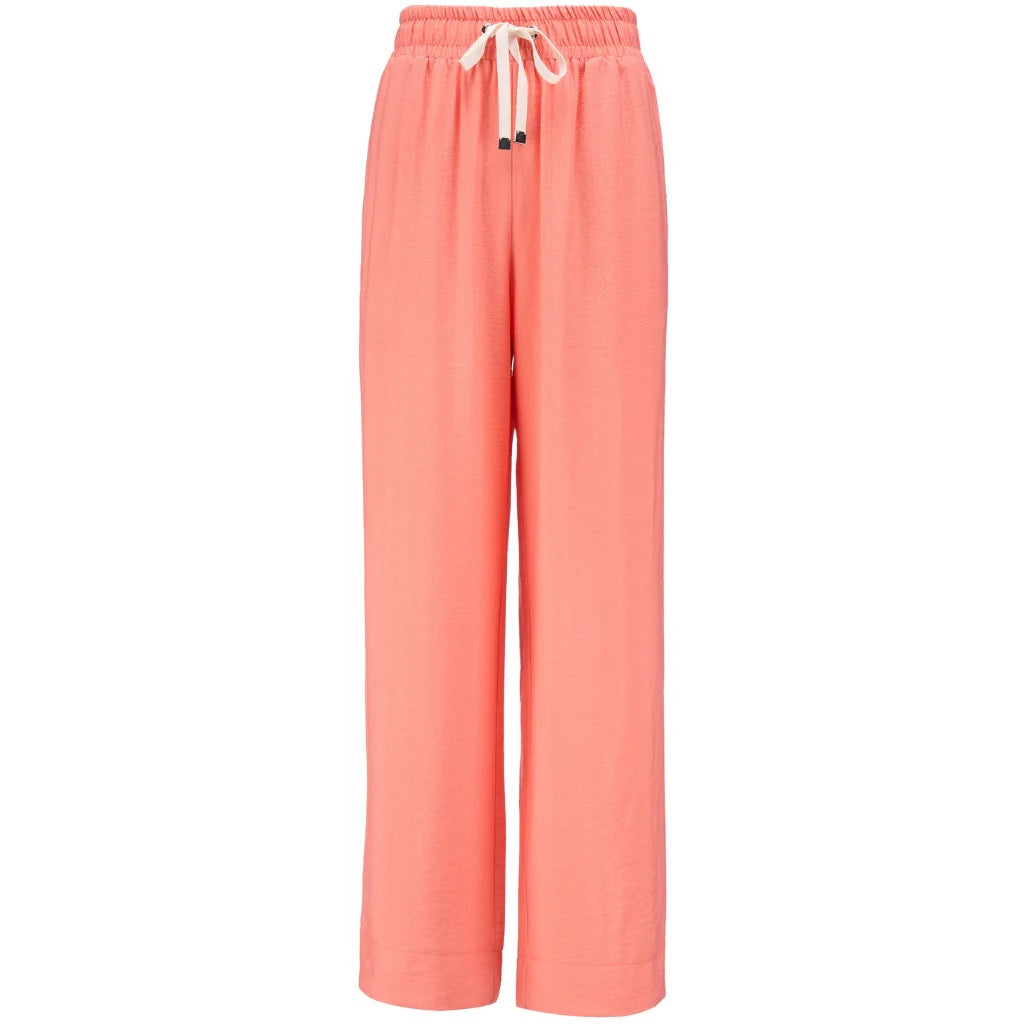 Indiana - Women&#39;s Wide Leg Pants || Sunset Coral