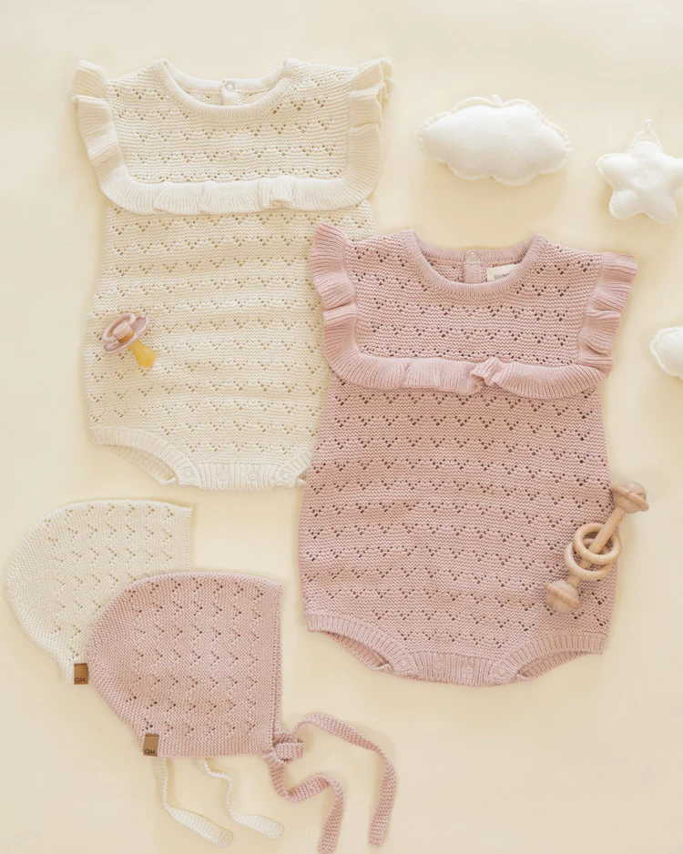 Knit Bonnet || Blush