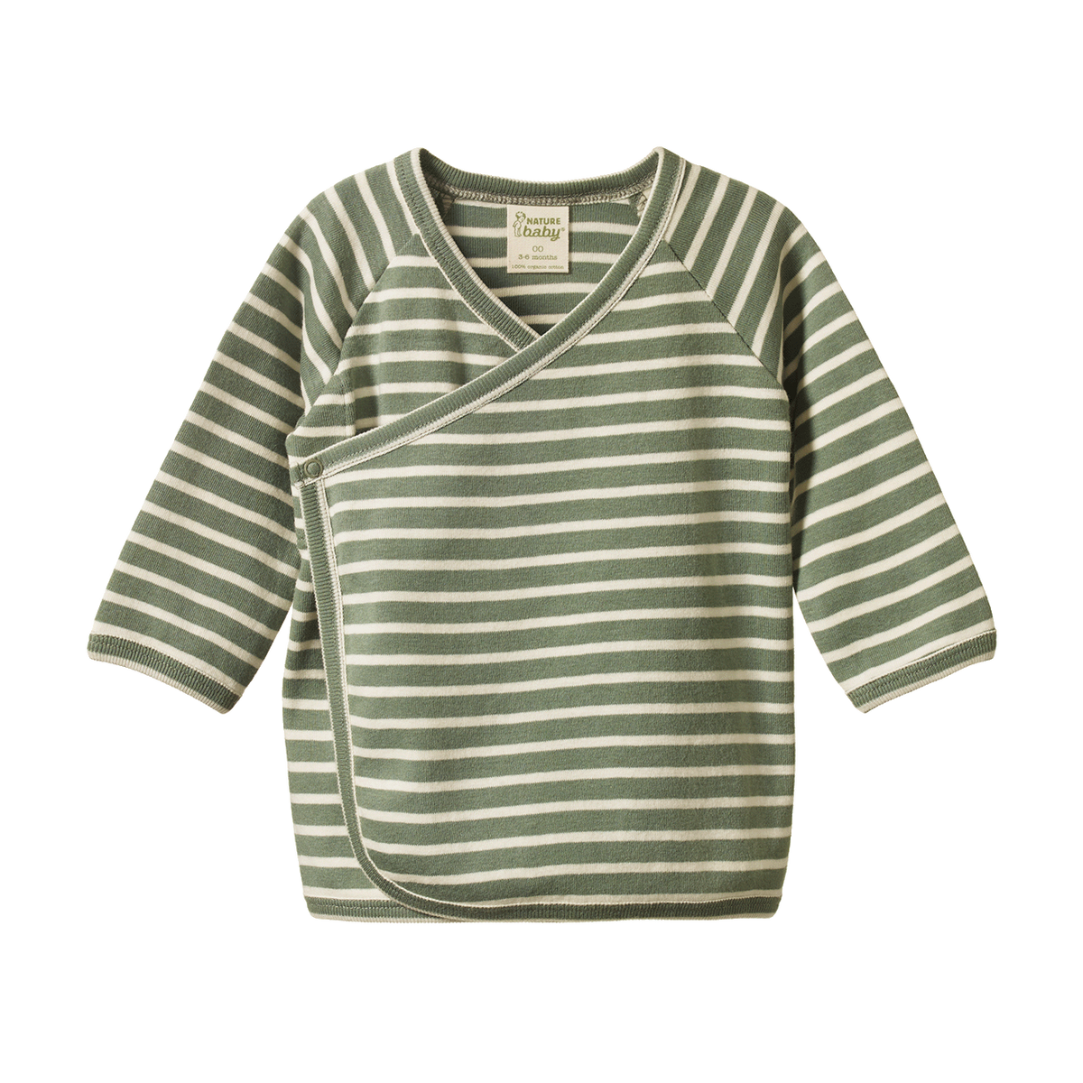 Kimono Jacket || Nettle Twin Stripe