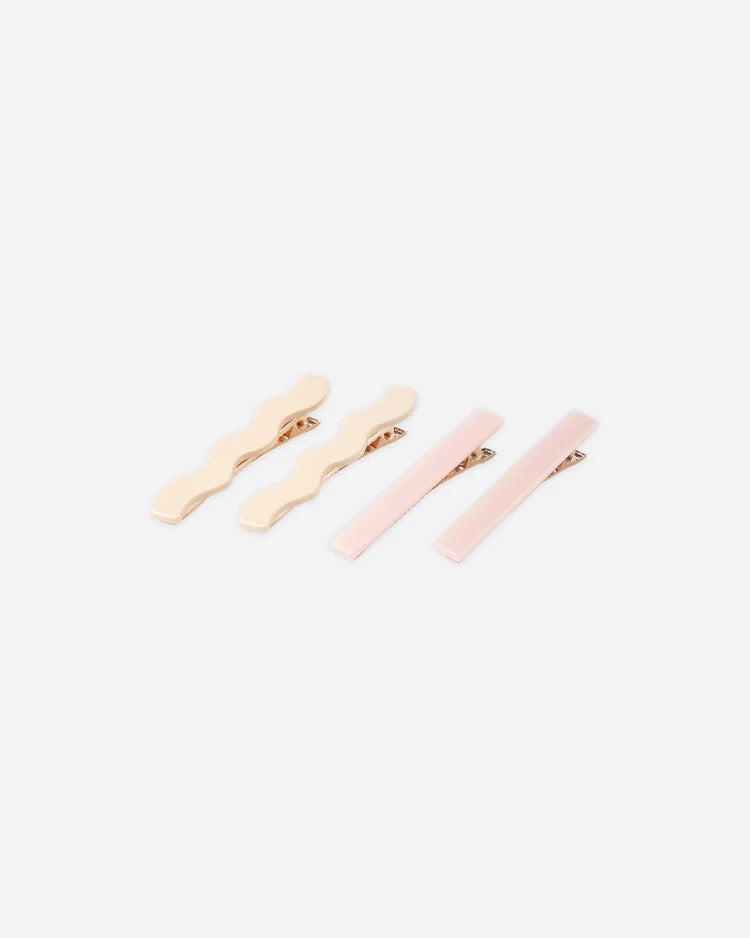 Wavy Clip Set || Blush/Natural