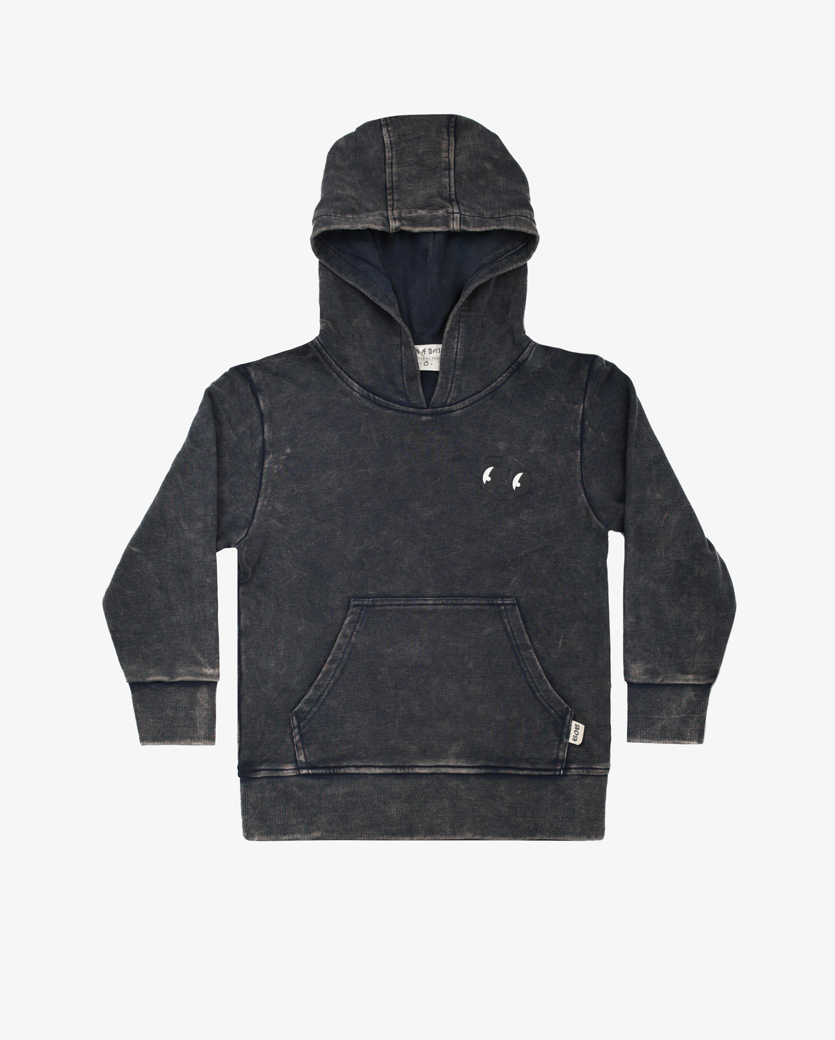 Navy Wash Burger Hoodie