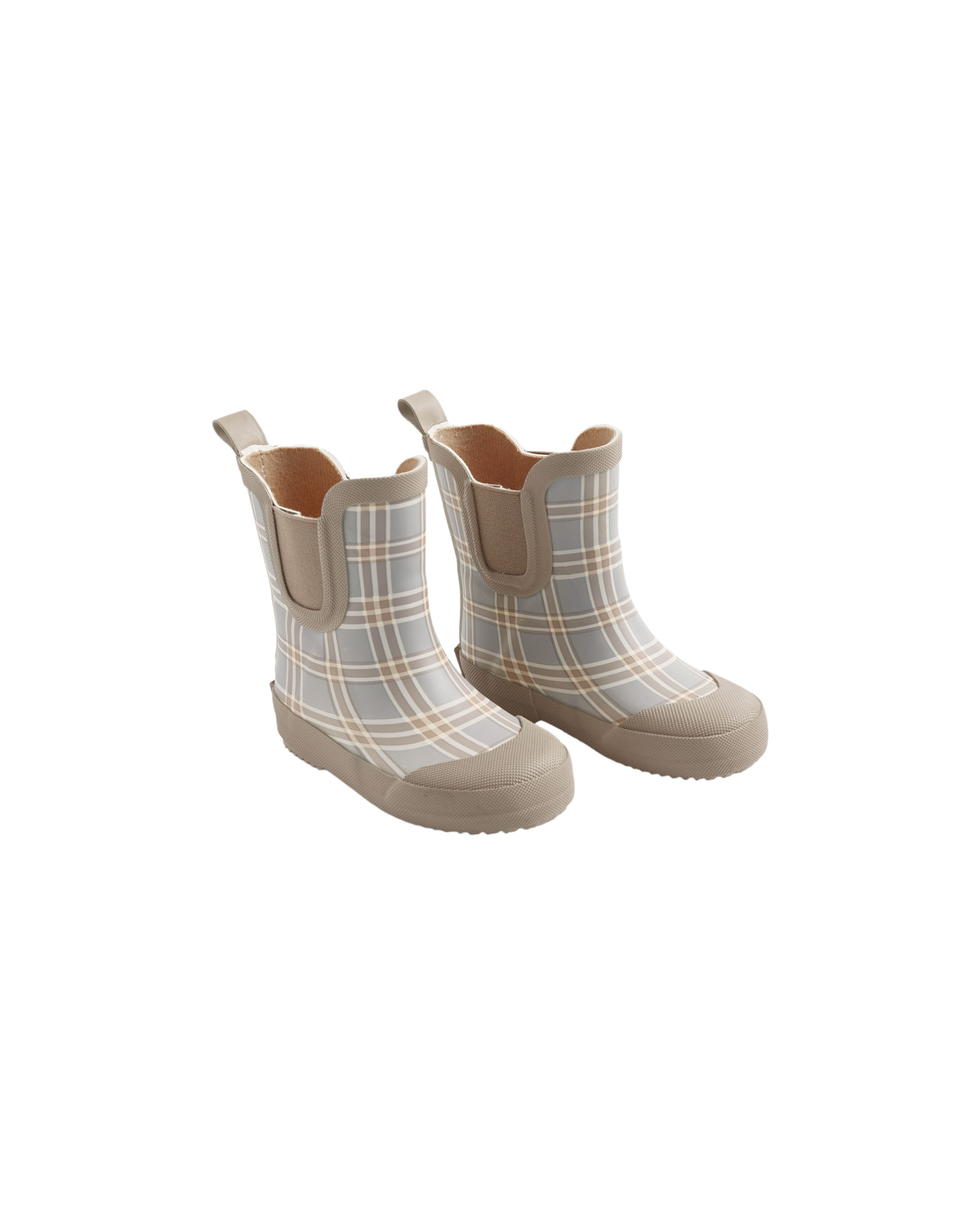 Rainboots || Blue Plaid