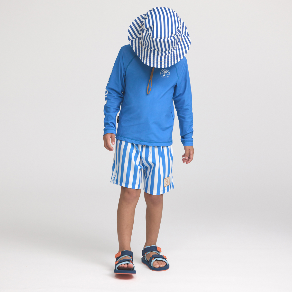Board Short || Deep Ocean Stripe