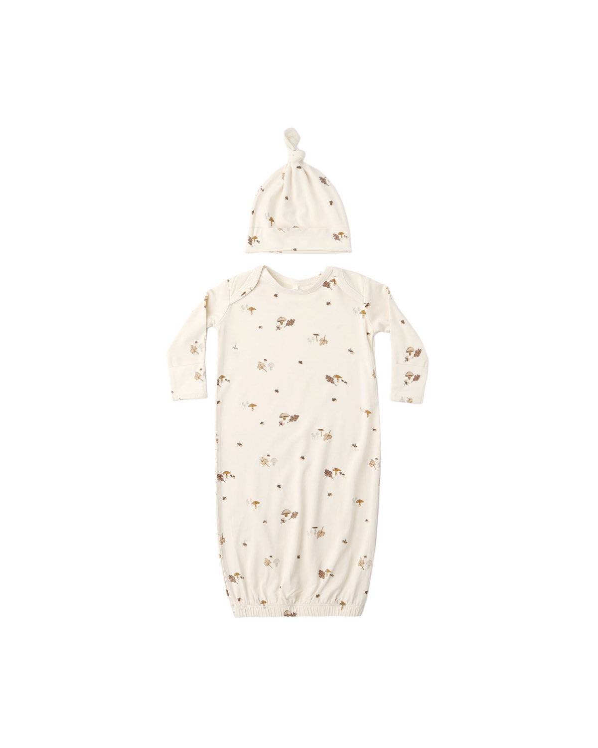 Baby Bamboo Gown + Hat Set || Woodlands