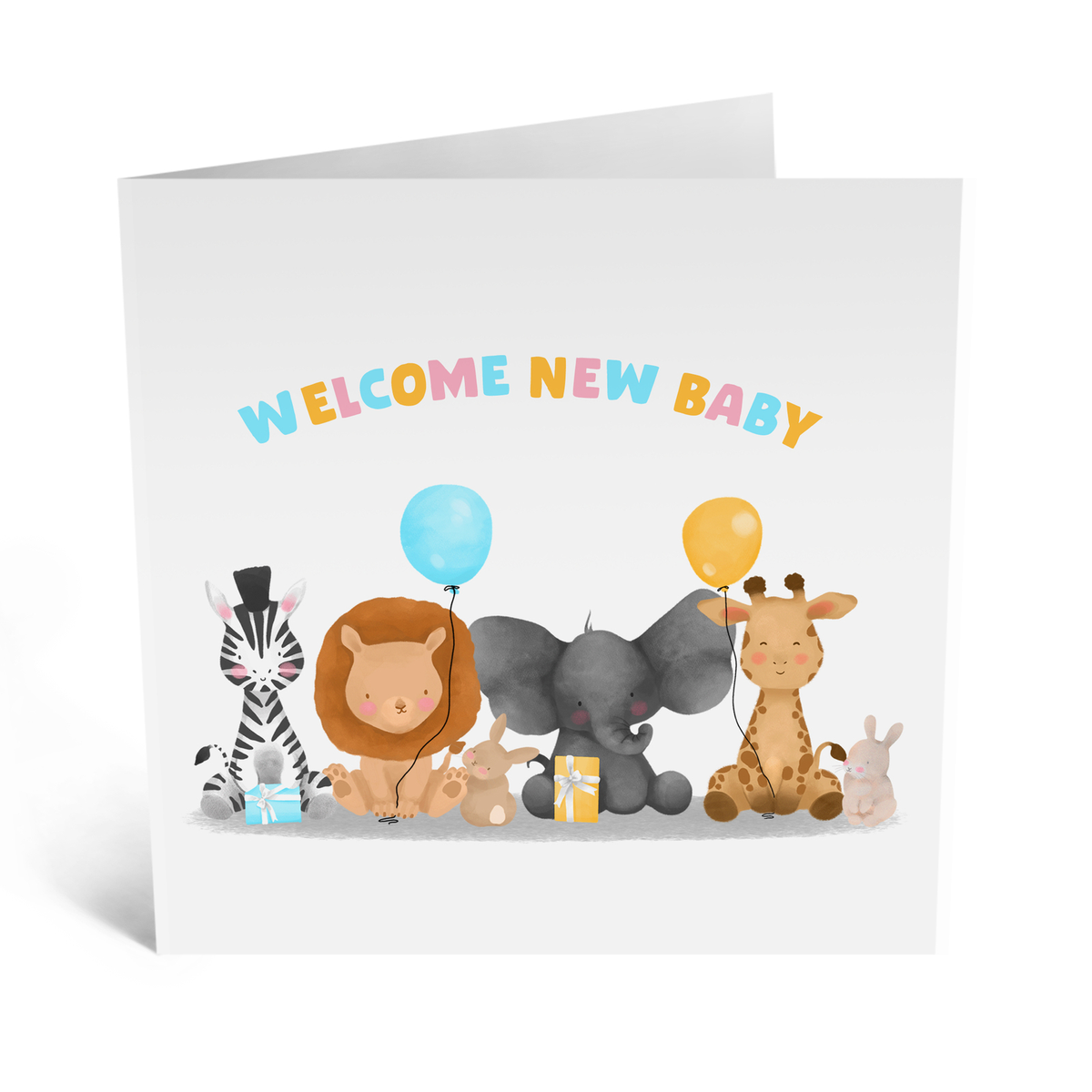 Welcome New Baby Safari Card