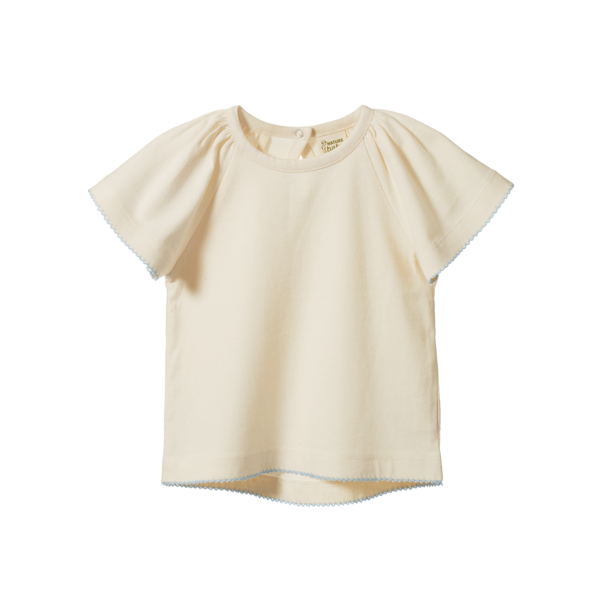 Faye Tee || Natural with Blue