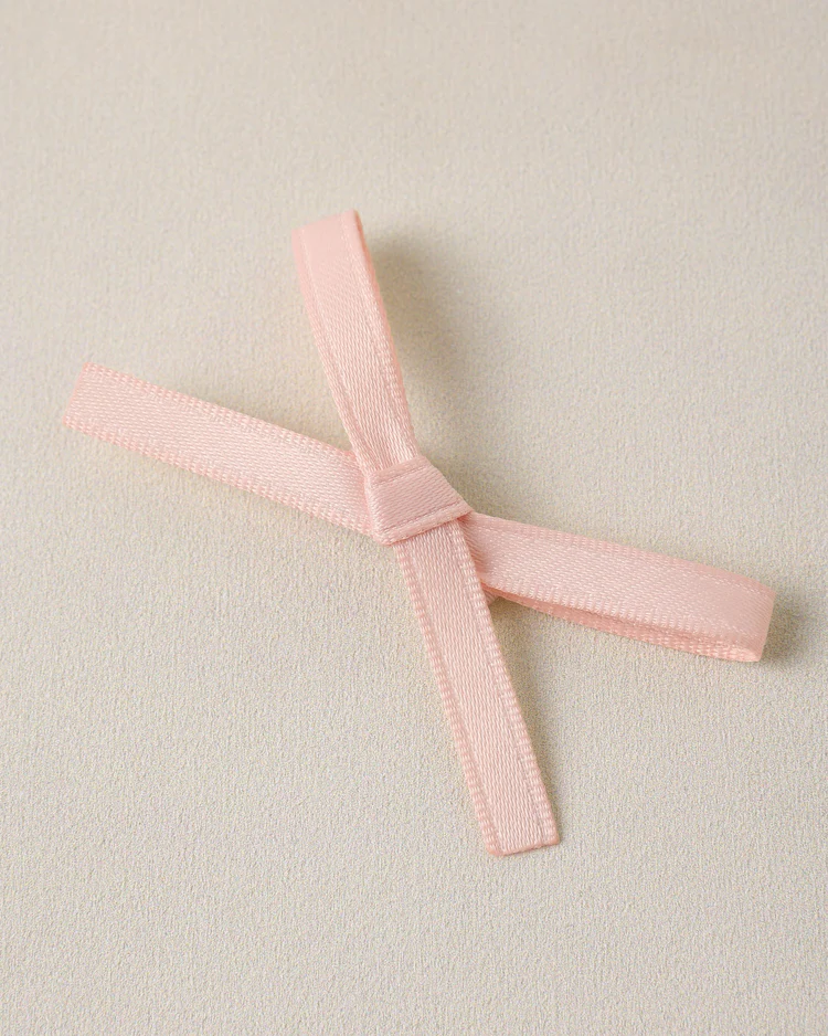 Mini Satin Ribbon Bows || Pearl/Ivory