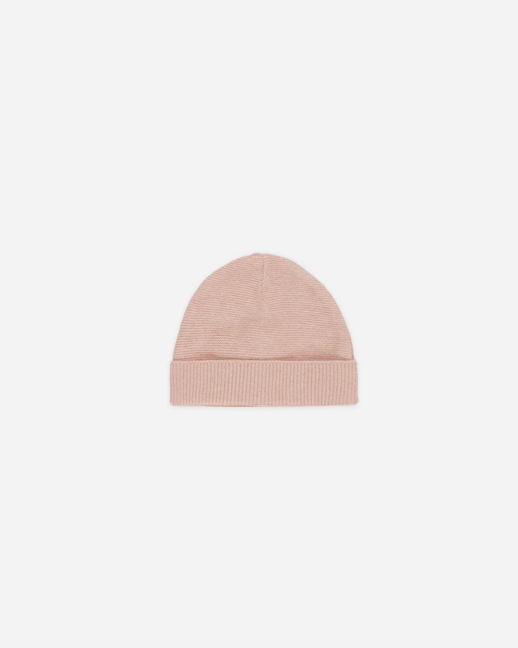 Baby Beanie || Heathered Rose