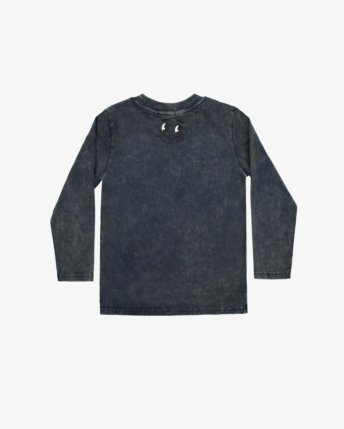 Navy Wash Burger Long Sleeve Tee