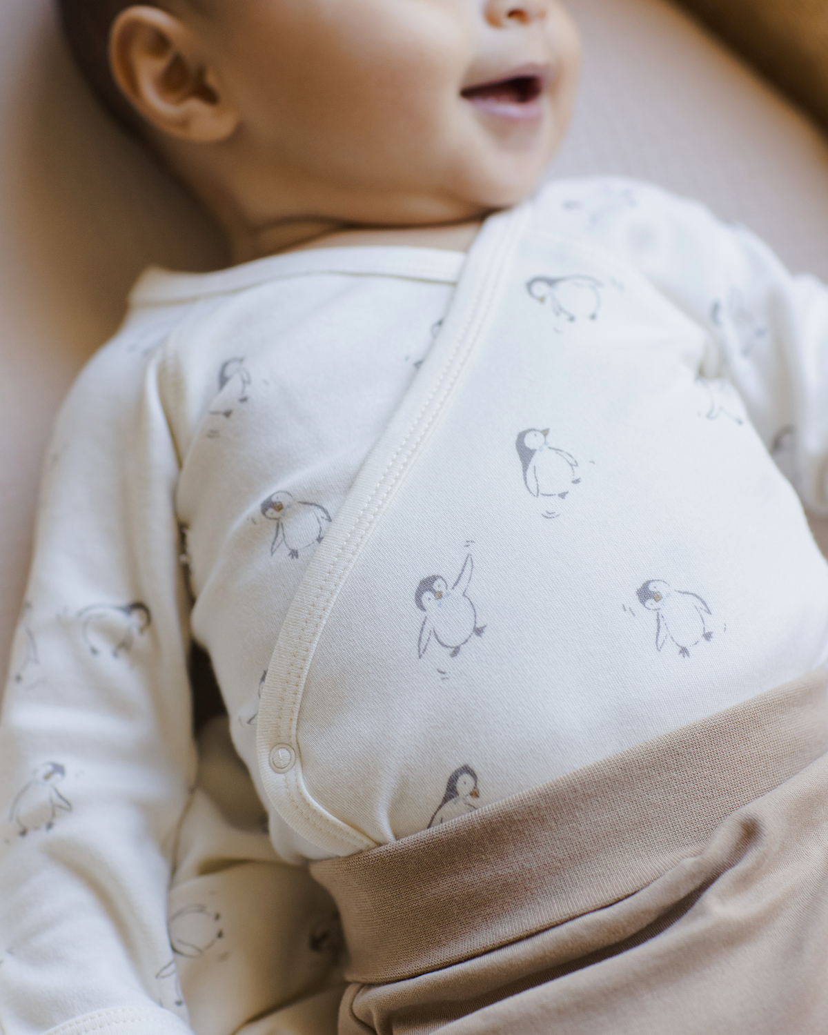 Side Snap Bodysuit + Pants Set || Penguins