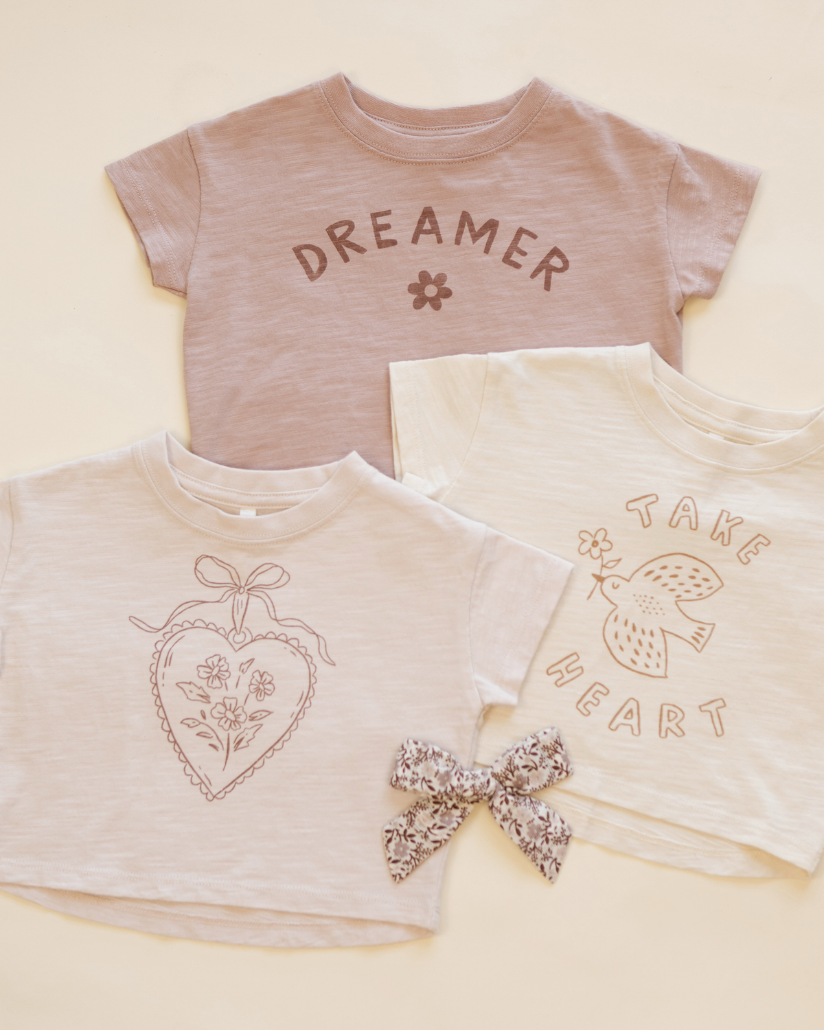 Boxy Tee Heart Locket || Petal