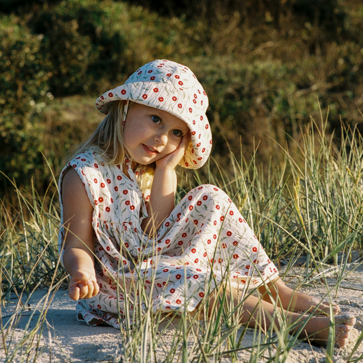 Muslin Sunhat || Joiette Print