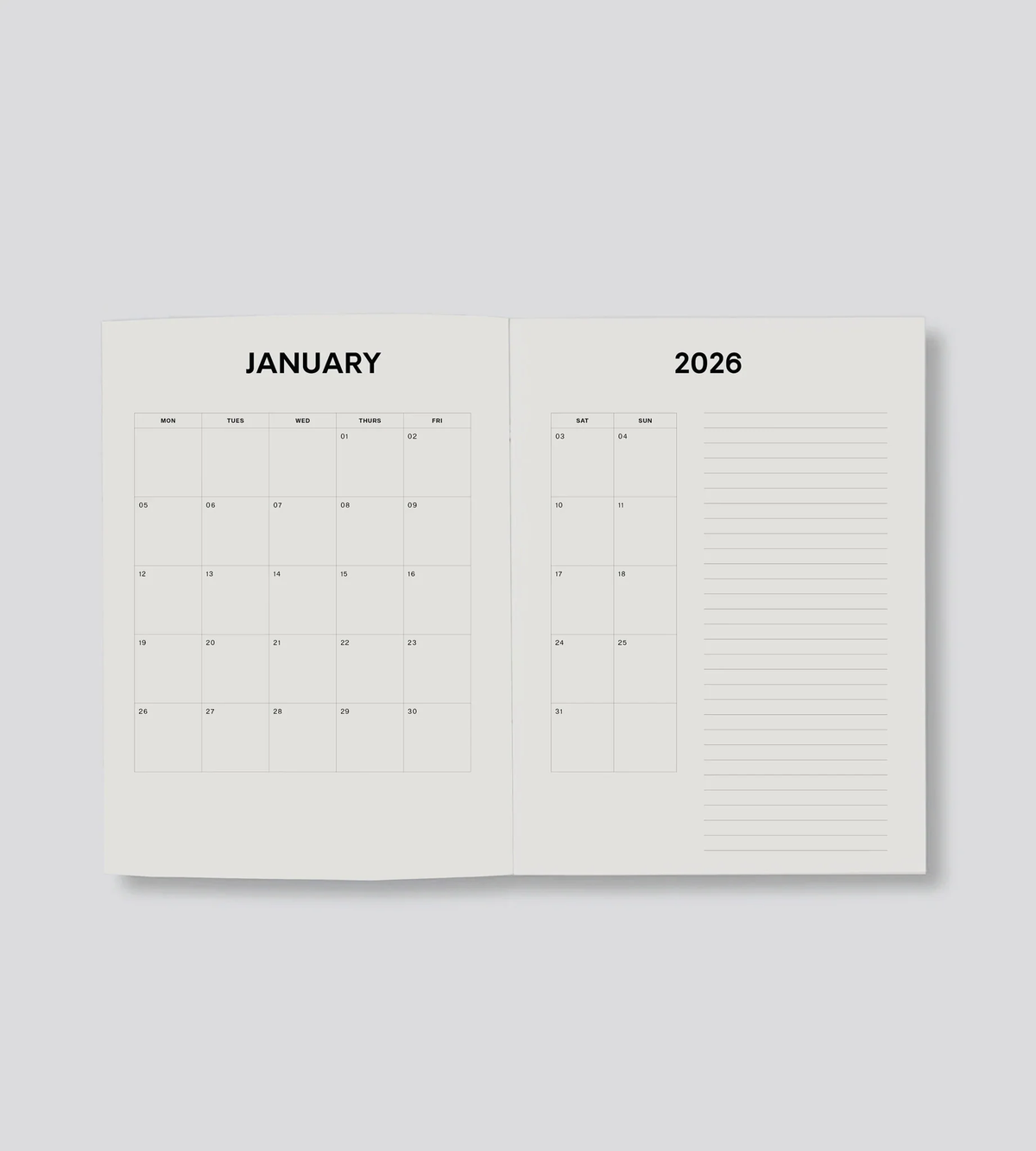 Father Rabbit 2026 Daily Diary || Olive Deco