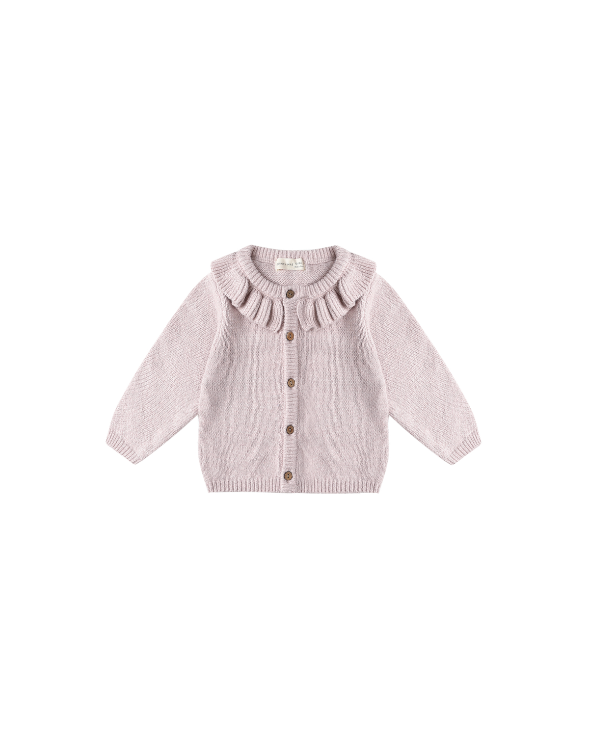 Ruffle Collar Cardigan || Lilac