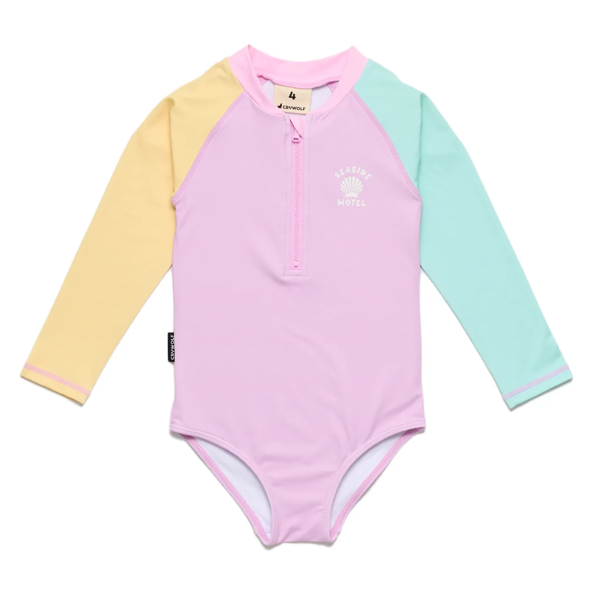 Long Sleeve Swimsuit || Poolside Colourblock
