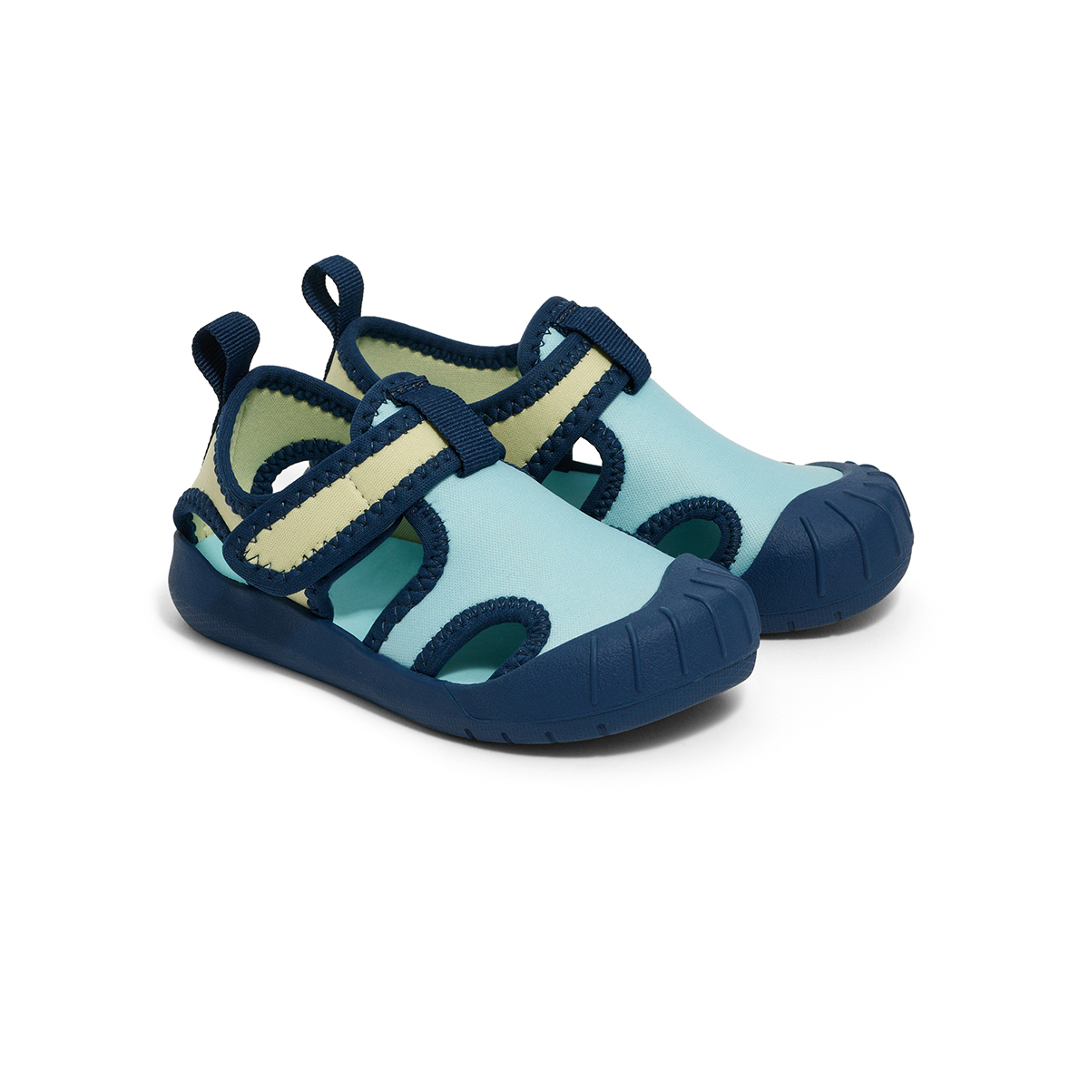 Aqua Sandal || Ocean Colour block