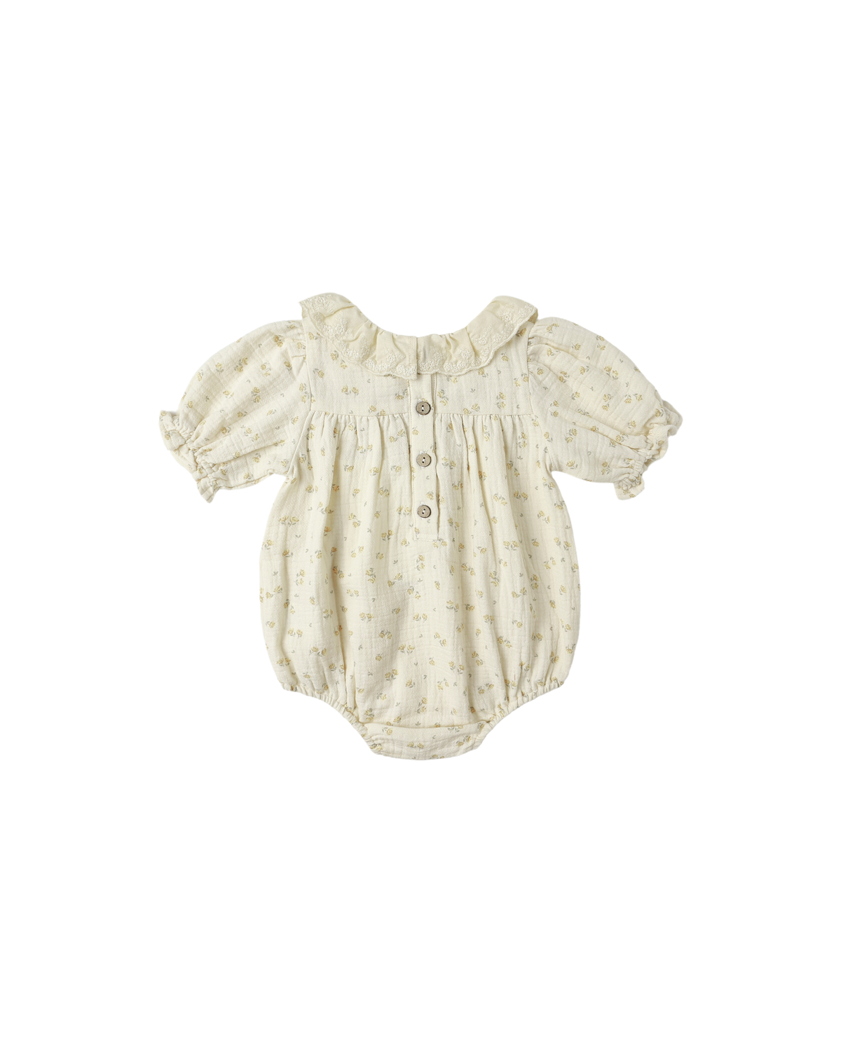 Collared Bubble Jumpsuit || Golden Floral