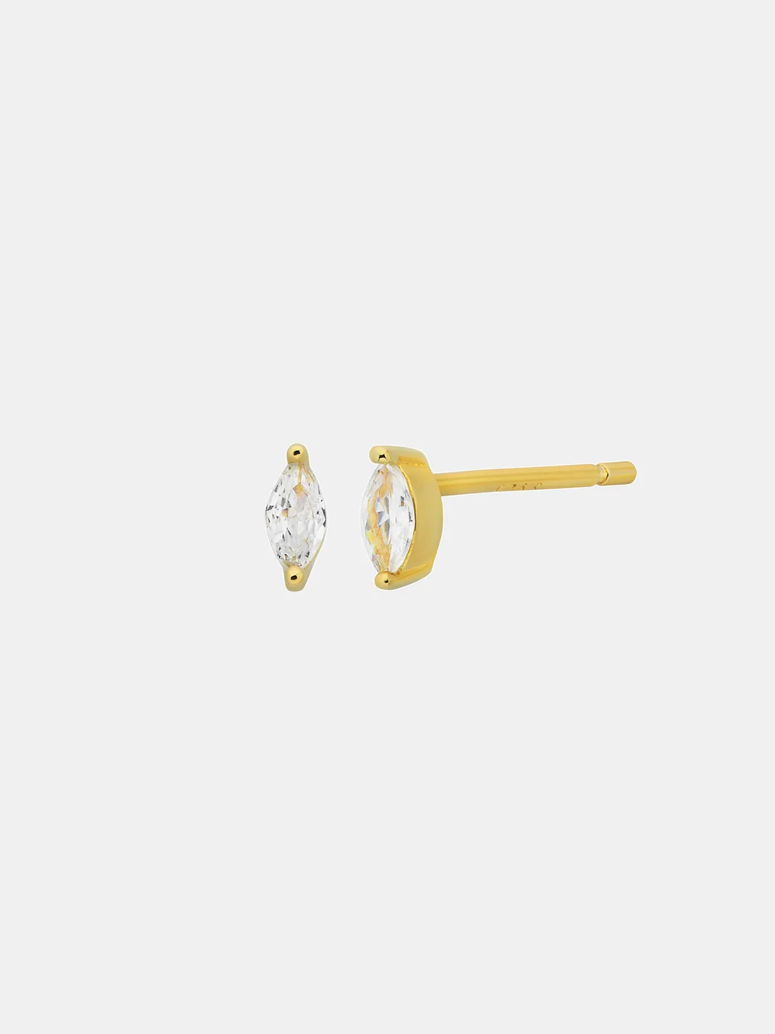 Solitaire Marquise Studs 7mm