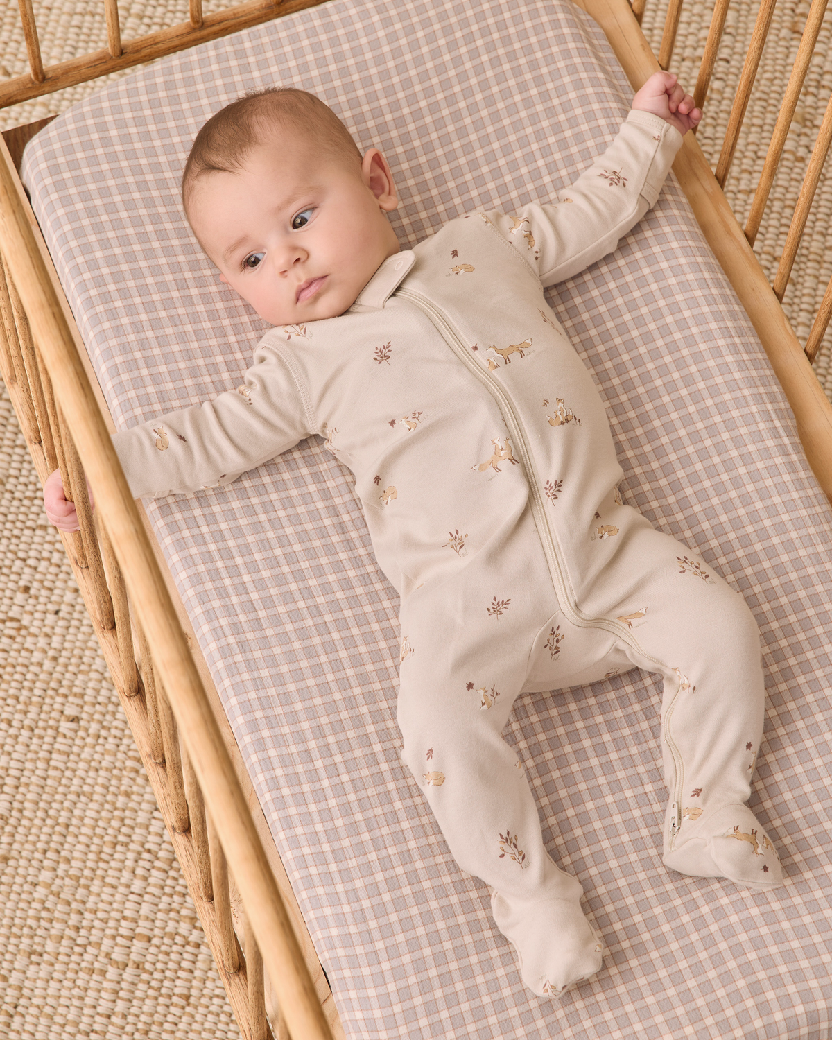 Zip Long Sleeve Sleeper Footie || Fox Land